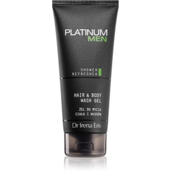 Dr Irena Eris Platinum Men Clean-Up gel de dus revigorant pentru corp si par - imagine 2